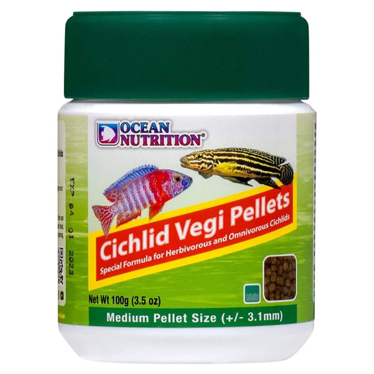Ocean Nutrition Cichlid Vegi Pellets Medium 100g