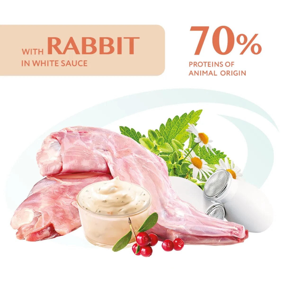 OPTIMEAL Iepure hrană umedă pisici (în sos) Iepure plic hrană umedă pisici (în sos) 85g