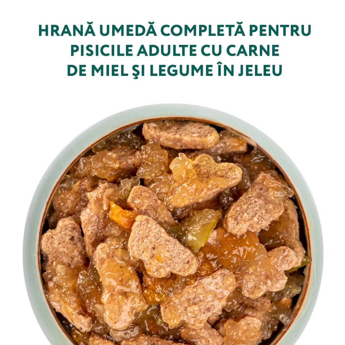 OPTIMEAL Miel cu Legume hrană umedă pisici (în aspic) Miel și Legume plic hrană umedă pisici (în aspic) 85g