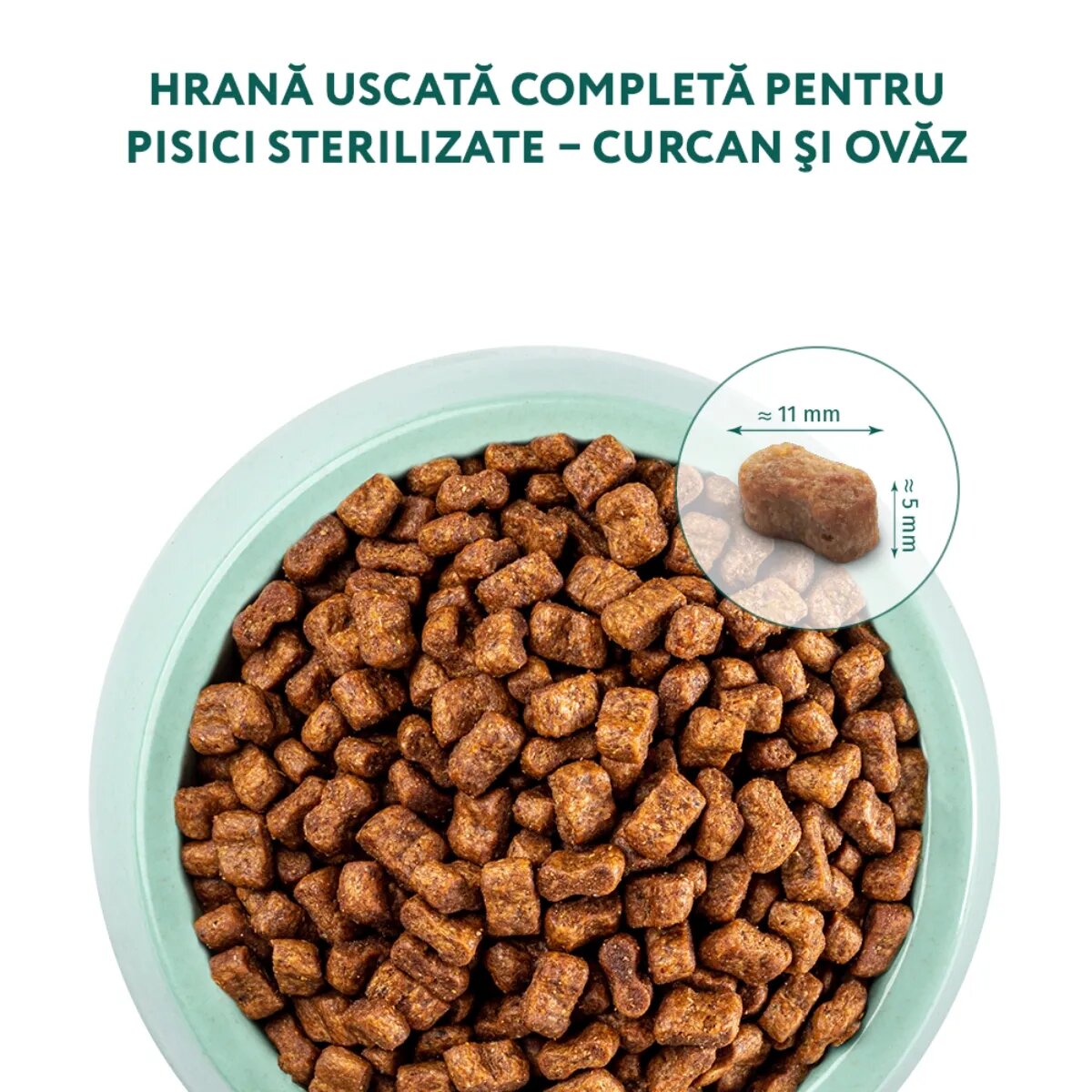 OPTIMEAL Sterilised Curcan cu Ovăz hrană uscată pisici sterilizate Sterilised Curcan hrană uscată pisici sterilizate 4kg