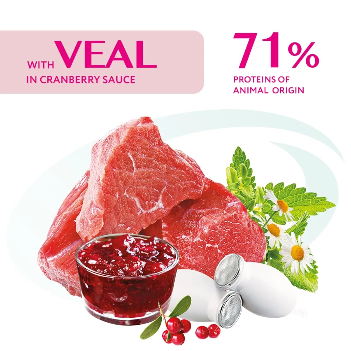 OPTIMEAL Vită cu Merișoare hrană umedă pisici (în sos) Vită cu Merișoare pachet economic plic hrană umedă pisici (în sos) 85g x 12