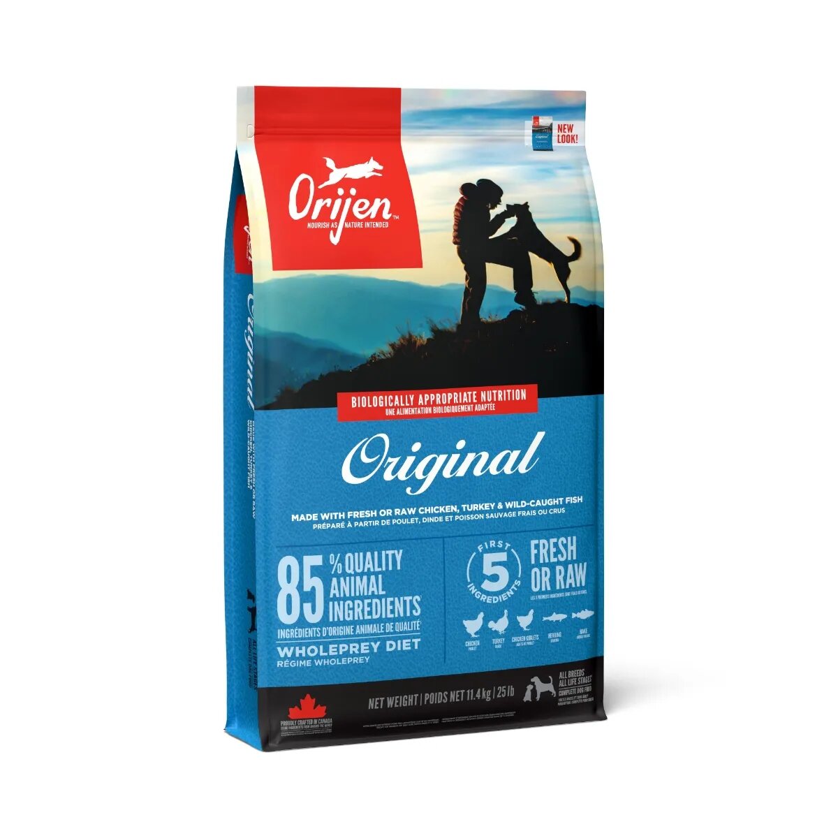 Orijen Original Adult Dog hrană uscată fără cereale câini 11.4kg