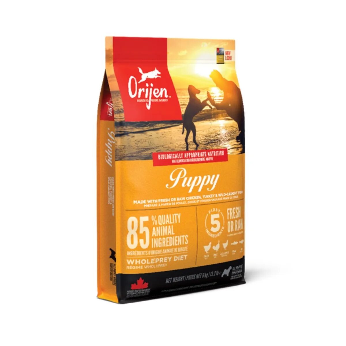 Orijen Puppy hrană uscată fără cereale câini junior Puppy XS-XL Pui și Curcan hrană uscată fără cereale câini junior 6kg