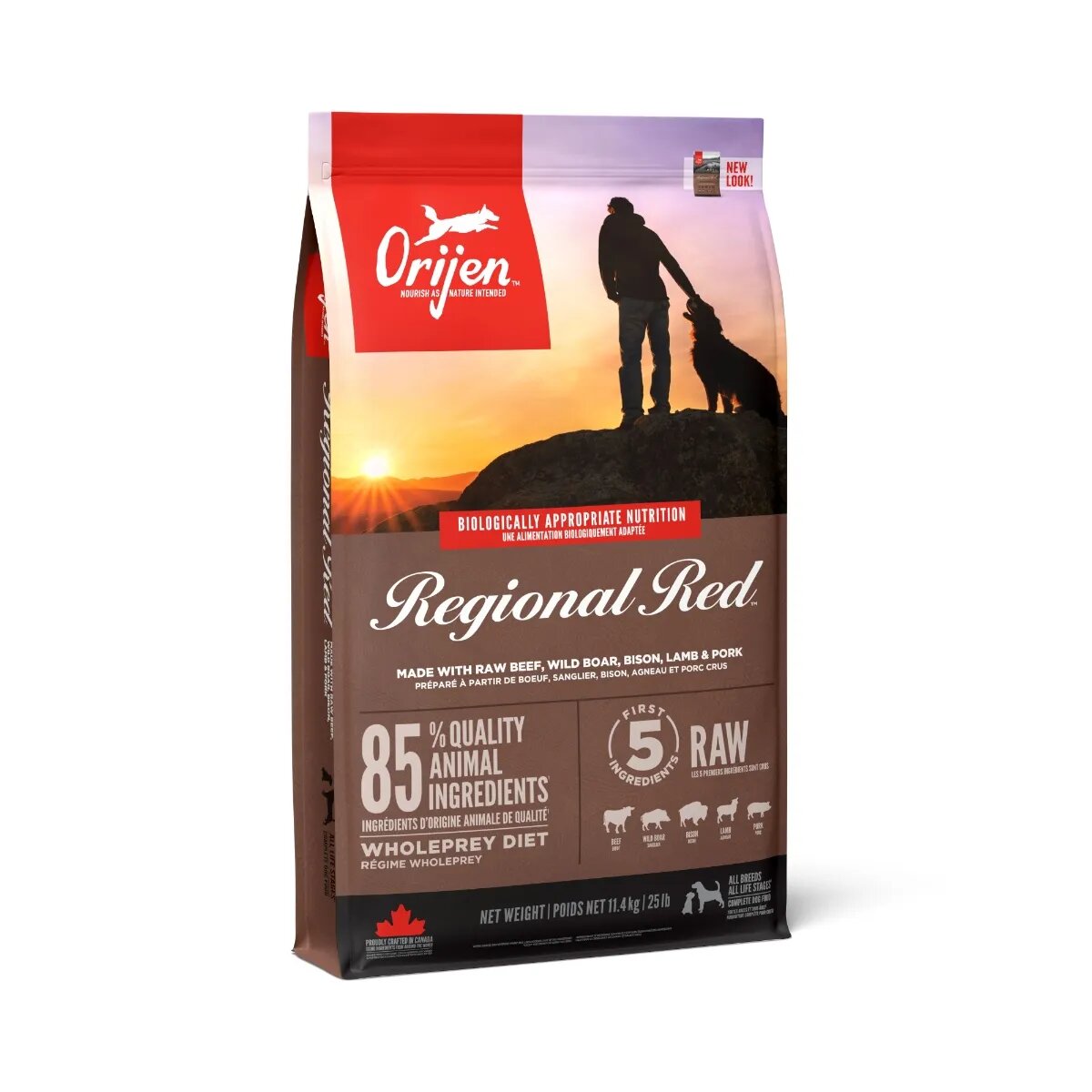 Orijen Regional Red hrană uscată fără cereale câini 11.4kg