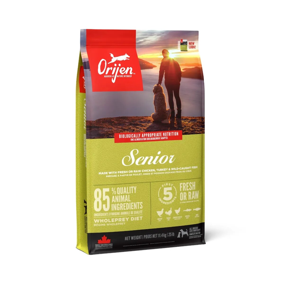 Orijen Senior hrană uscată fără cereale câini senior 11.4kg