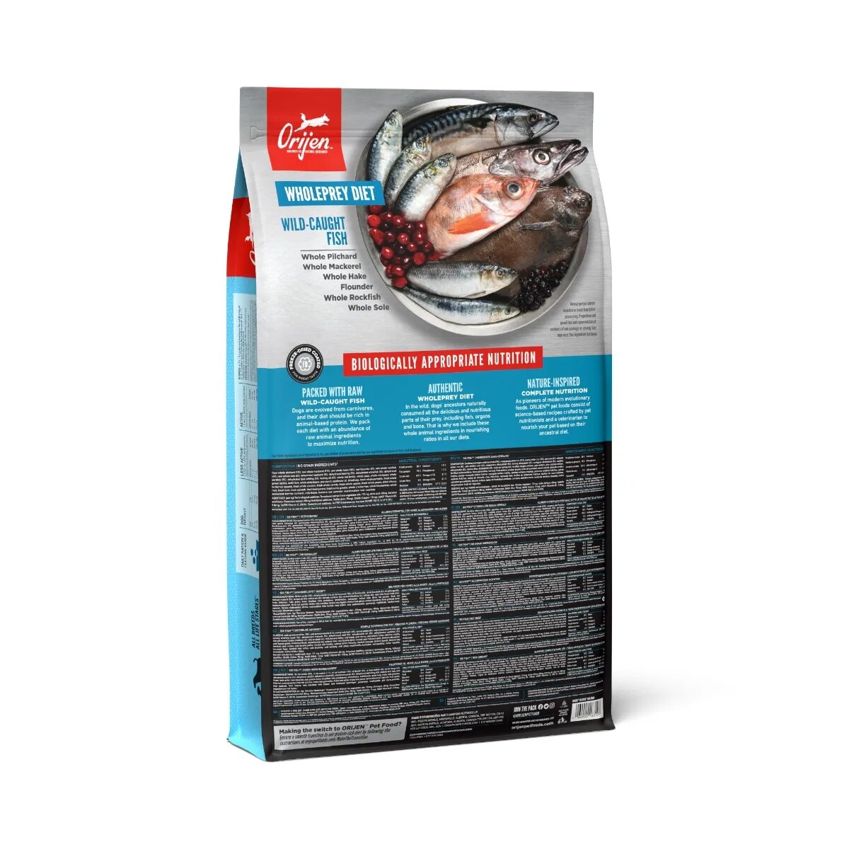 Orijen Six Fish hrană uscată fără cereale câini 11.4kg