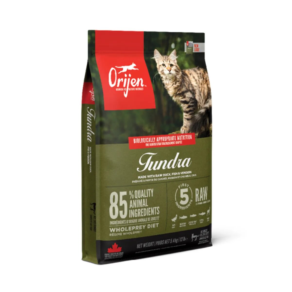 Orijen Tundra Rață și Pește hrană uscată fără cereale pisici 5.4kg