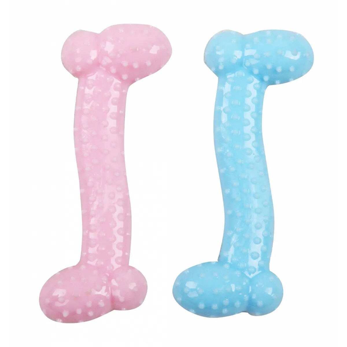 Pawise Puppy Bone jucărie de ros câini XS-M textil dentiție diverse culori