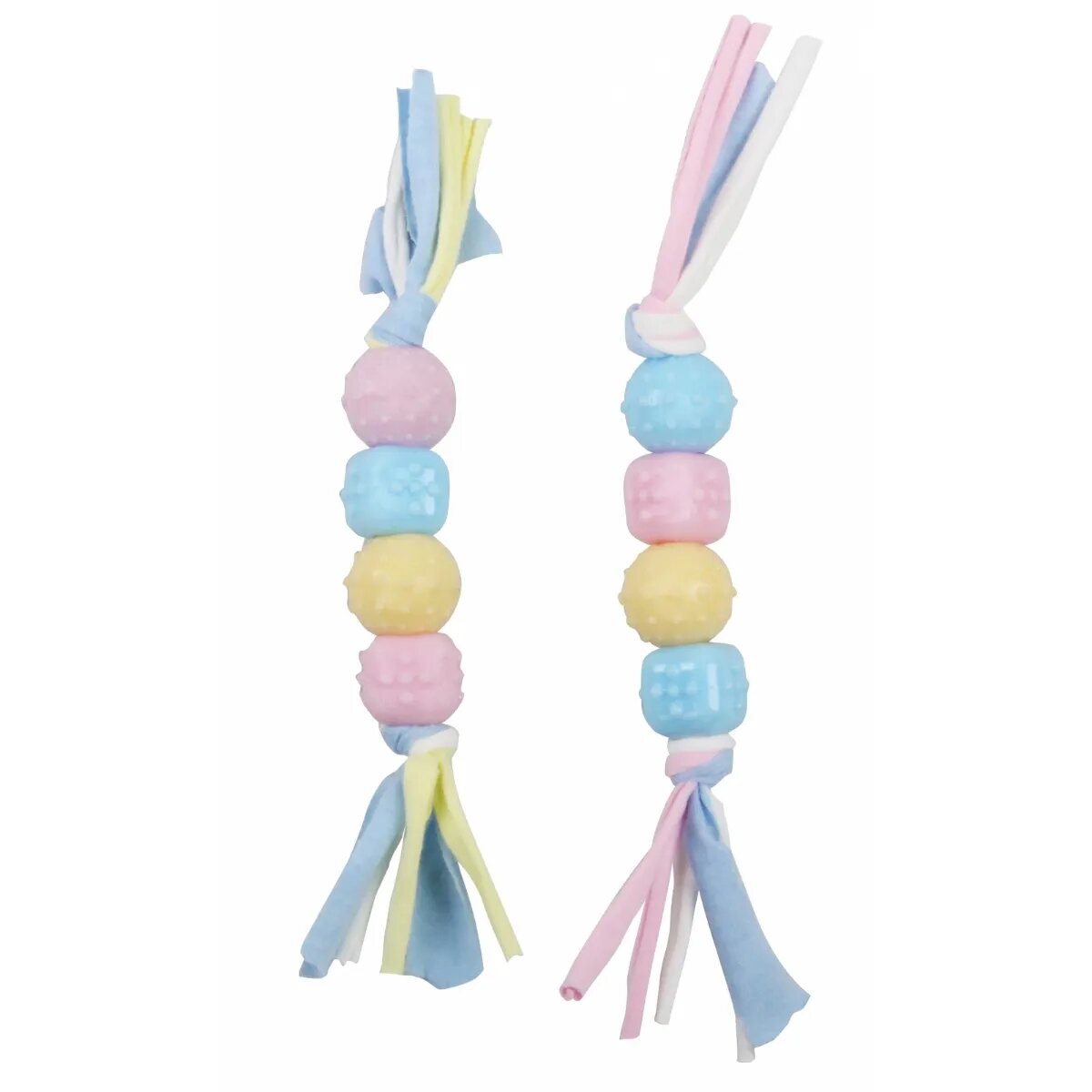Pawise Puppy Rope & Balls jucărie sfoară câini XS-M textil dentiție diverse culori