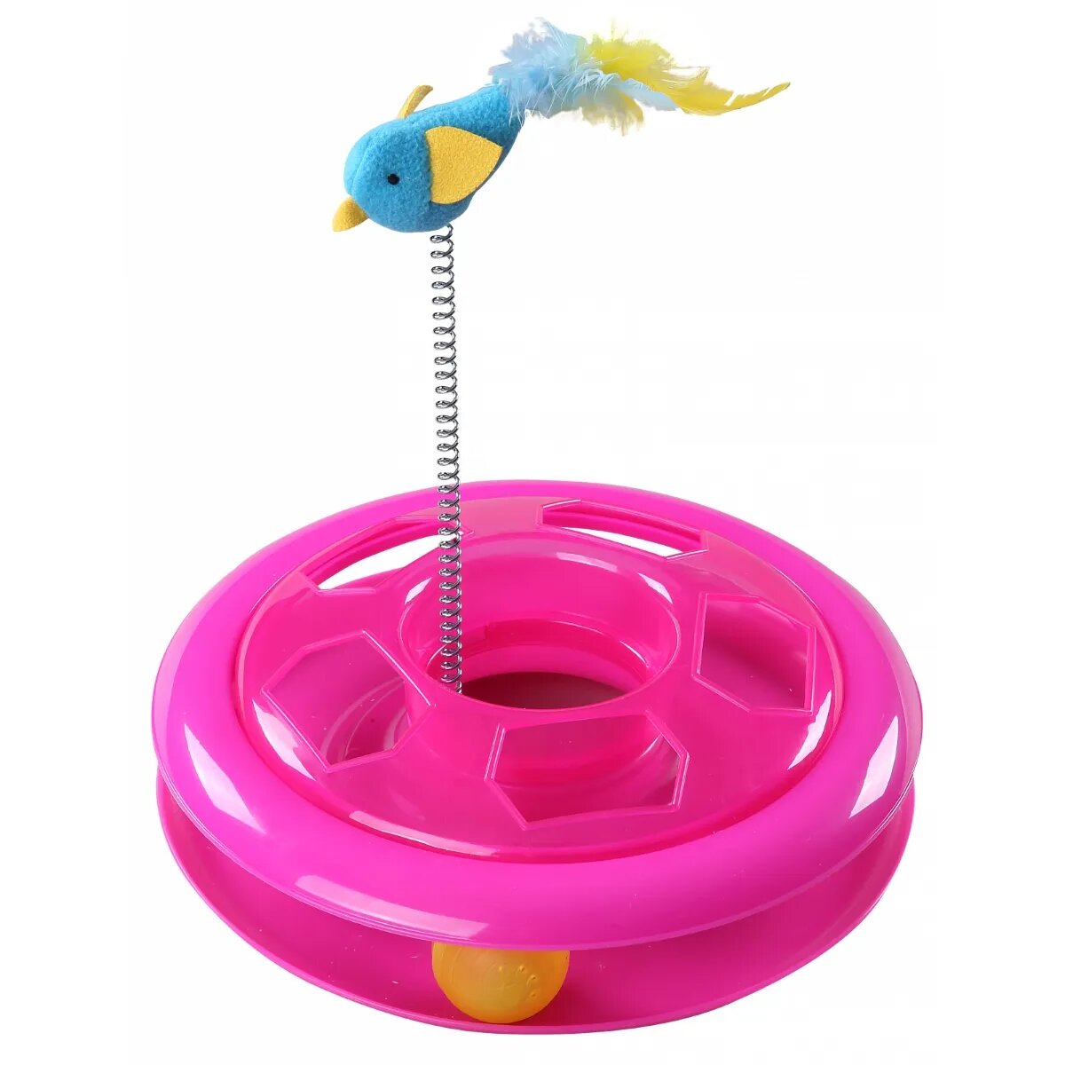 Pawise Roundabout jucărie interactivă pisici plastic inteligente activități fizice diverse culori ⌀26 cm