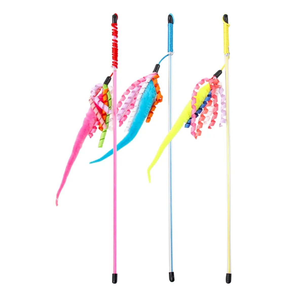 Pawise Șarpe jucărie undiță pisici pluș activități fizice multicolor 48 x 5 x 5 cm
