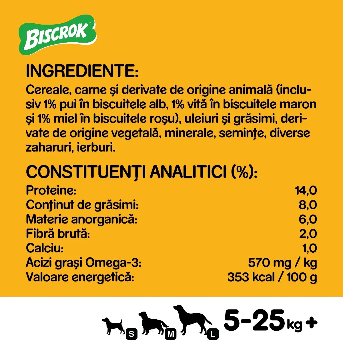 PEDIGREE Biscrok Multi Mix recompense câini biscuiți Pui Vită și Miel 500g