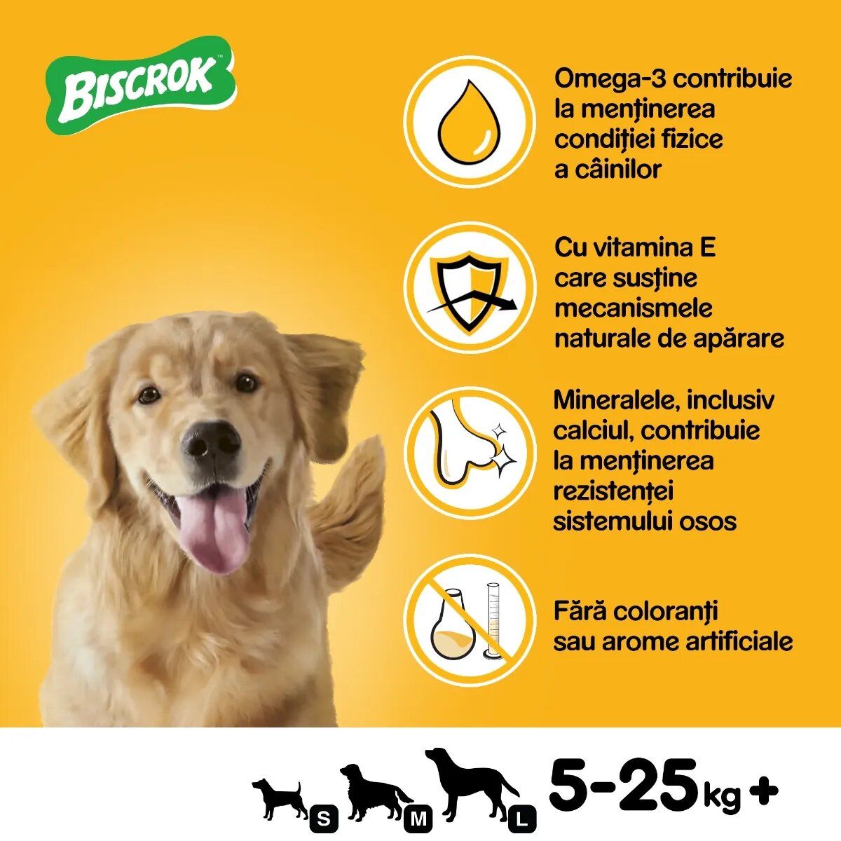 PEDIGREE Biscrok Multi Mix recompense câini biscuiți Pui Vită și Miel 500g