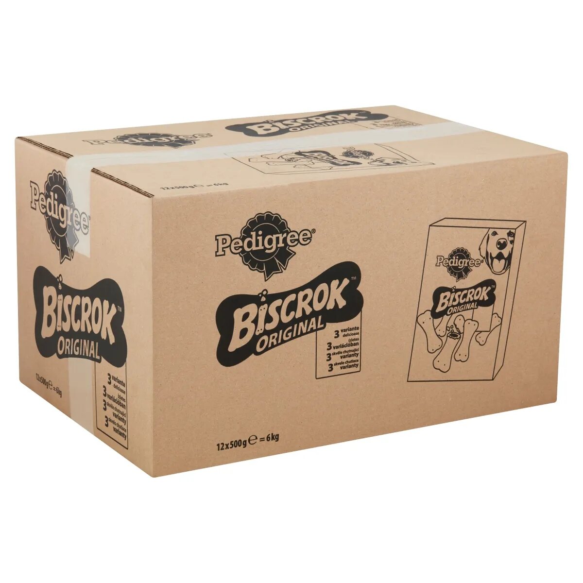 PEDIGREE Biscrok Multi Mix recompense câini biscuiți Pui Vită și Miel 500g