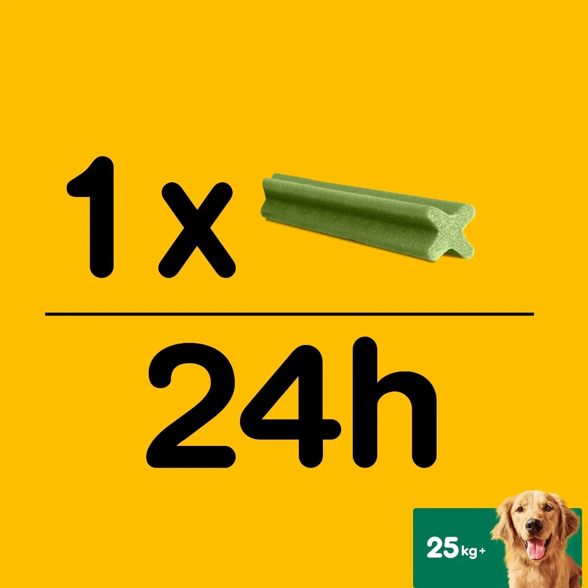 PEDIGREE DentaStix Daily Fresh recompense câini talie mare batoane ceai verde 7buc