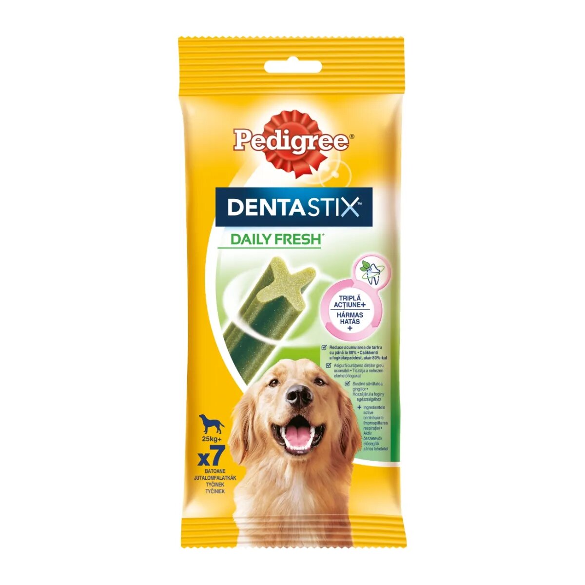 PEDIGREE DentaStix Daily Fresh recompense câini talie mare batoane ceai verde 7buc