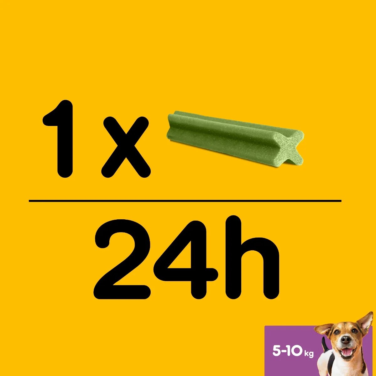 PEDIGREE DentaStix Daily Fresh recompense câini talie mica batoane ceai verde 7buc