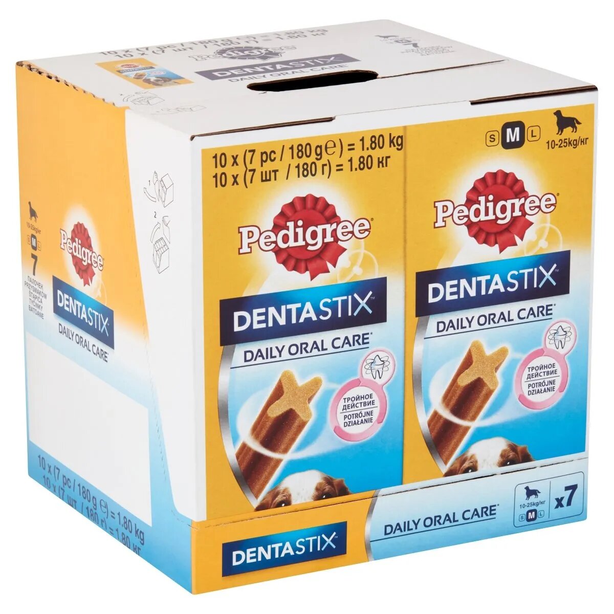 PEDIGREE DentaStix Daily Oral Care recompense câini talie medie batoane 7buc