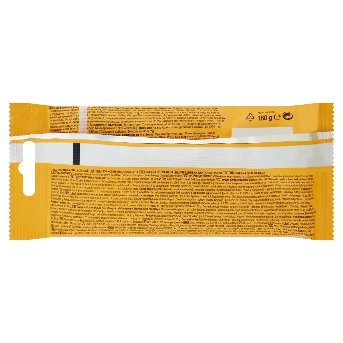 PEDIGREE DentaStix Daily Oral Care recompense câini talie medie batoane 7buc