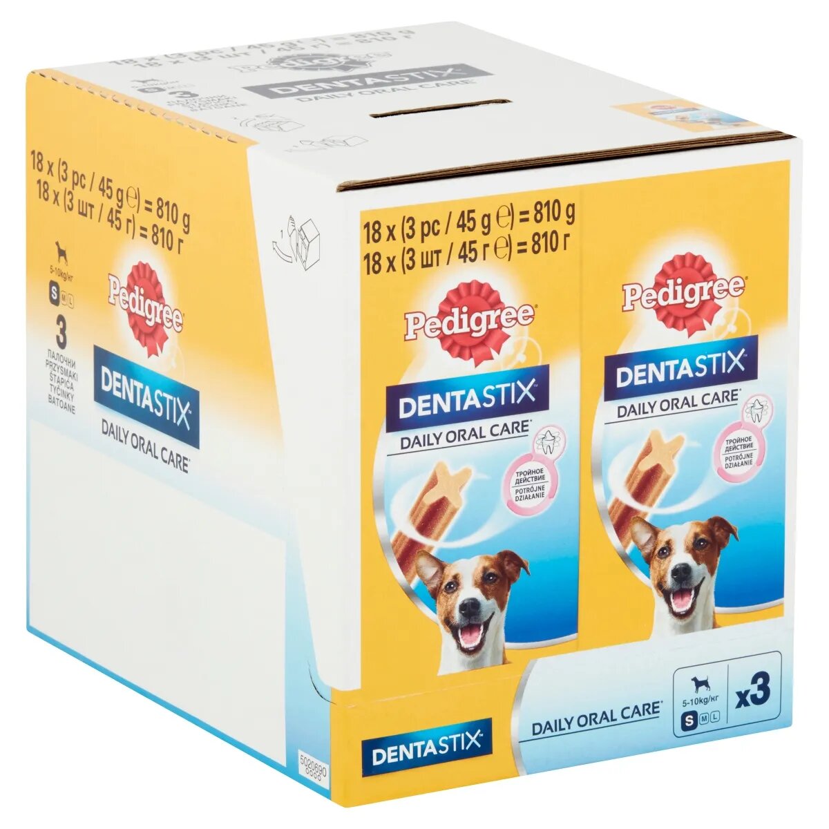 PEDIGREE DentaStix Daily Oral Care recompense câini talie mică batoane 3buc