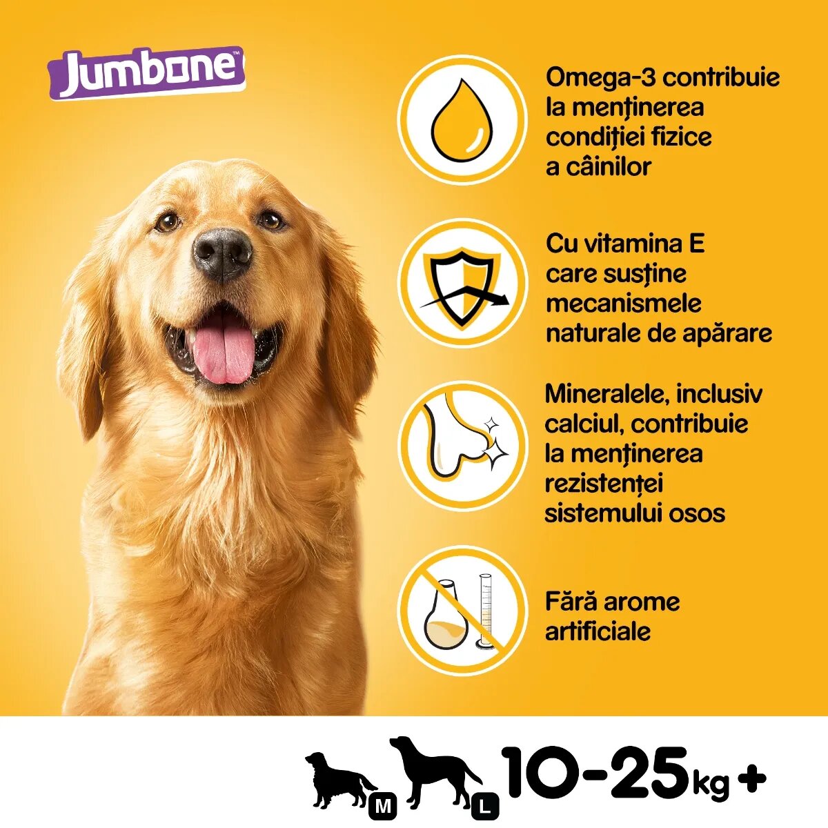 PEDIGREE Jumbone Medium recompense câini Vită și Pasăre batoane 2 buc 180g