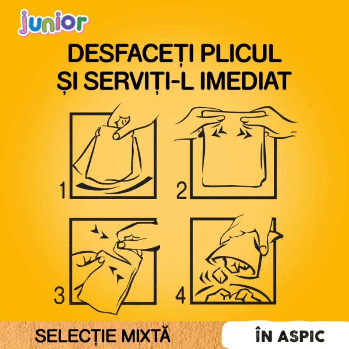 PEDIGREE Junior Selectie Mixta XS-XL Carne și Orez plic hrană umedă câini junior (în aspic) bax 400g x 13buc