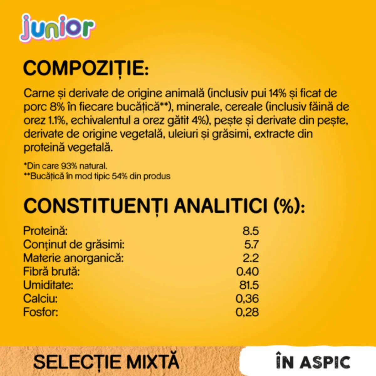 PEDIGREE Junior Selectie Mixta XS-XL Carne și Orez plic hrană umedă câini junior (în aspic) multipack 100g x 4buc