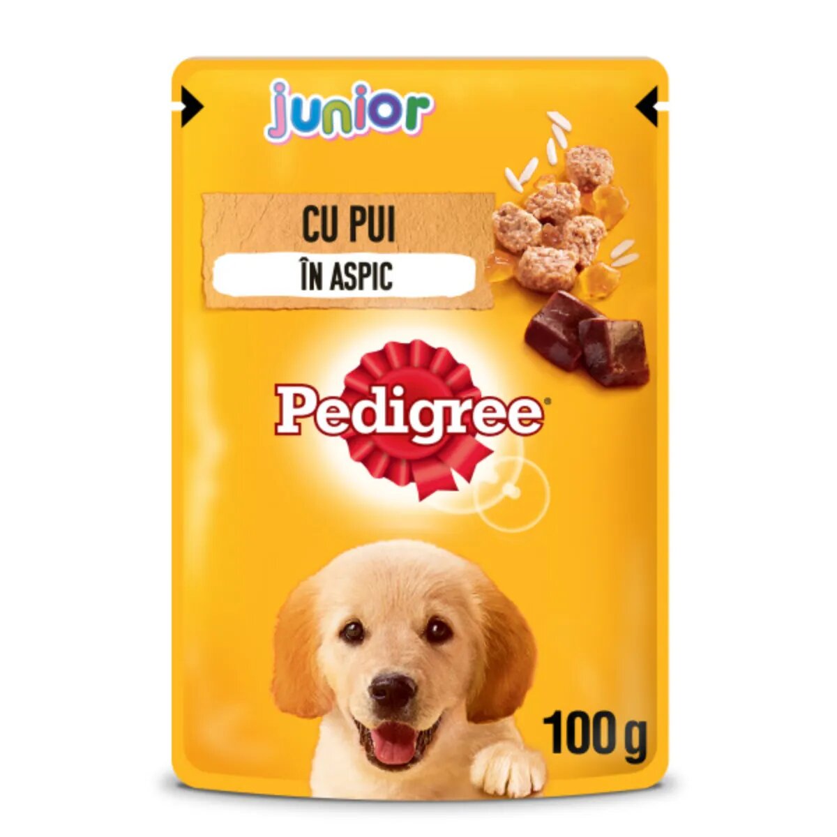 PEDIGREE Junior XS-XL Pui plic hrană umedă câini junior (în aspic) bax 100g x 24buc