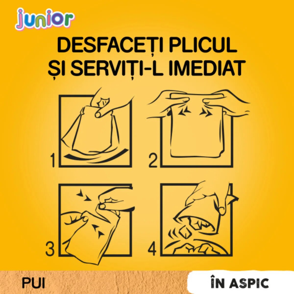 PEDIGREE Junior XS-XL Pui plic hrană umedă câini junior (în aspic) bax 100g x 24buc