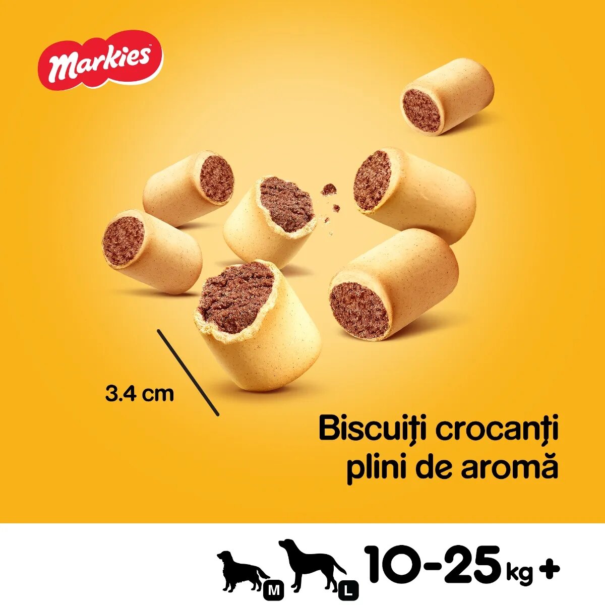 PEDIGREE Markies recompense câini biscuiți aromă de măduvă 1.5kg