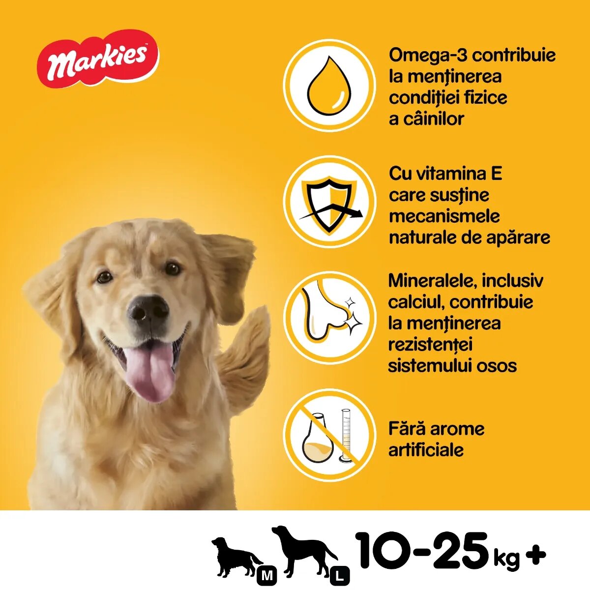 PEDIGREE Markies recompense câini biscuiți aromă de măduvă 1.5kg
