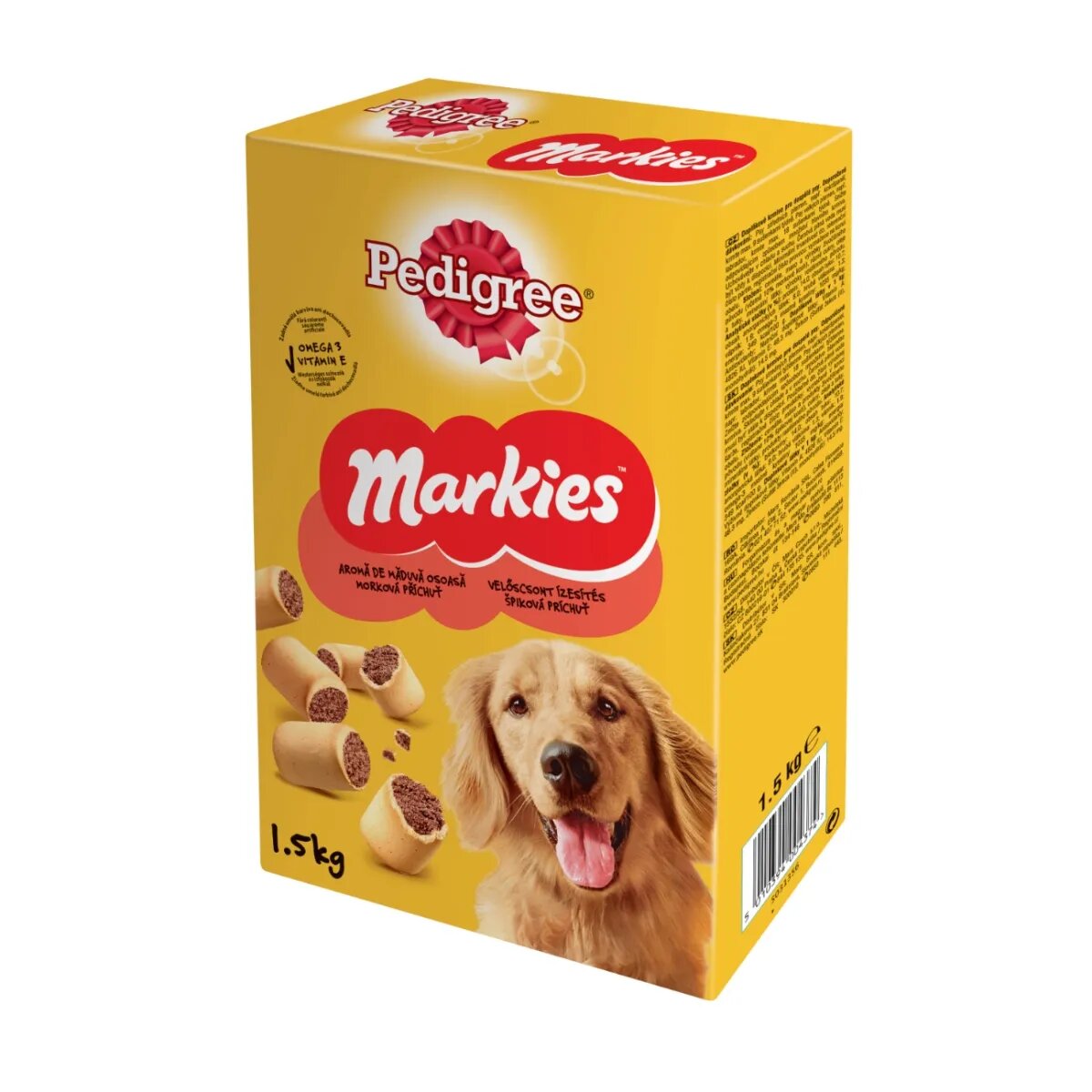 PEDIGREE Markies recompense câini biscuiți aromă de măduvă 1.5kg