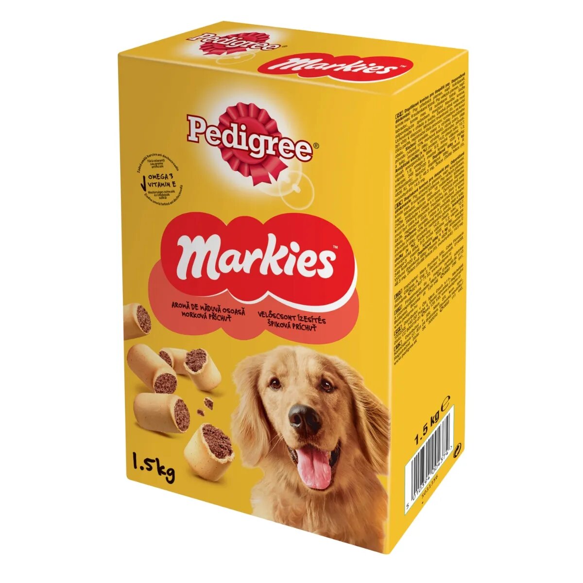 PEDIGREE Markies recompense câini biscuiți aromă de măduvă 500g
