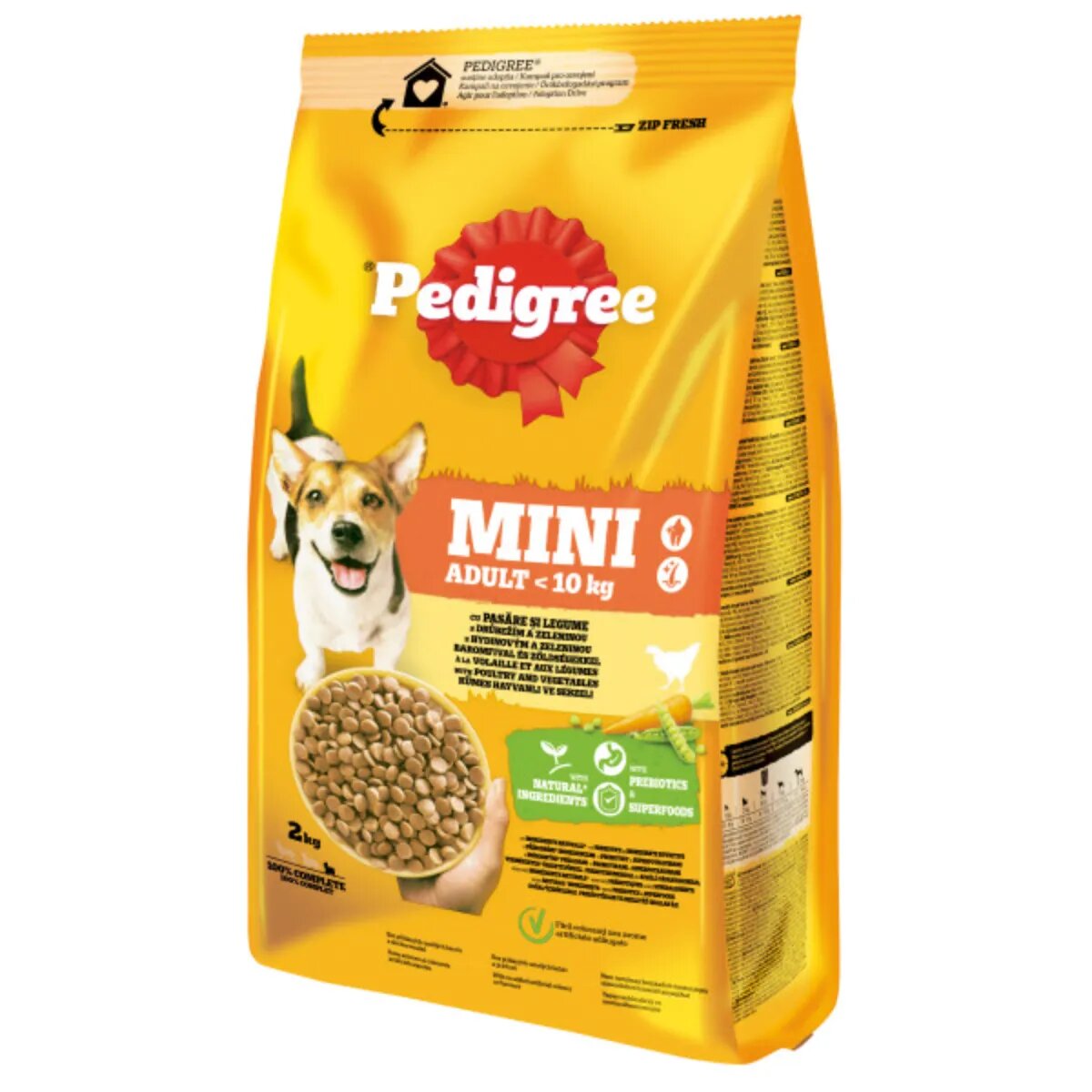 PEDIGREE Mini Adult XS-S Pasăre și Legume hrană uscată câini 2kg
