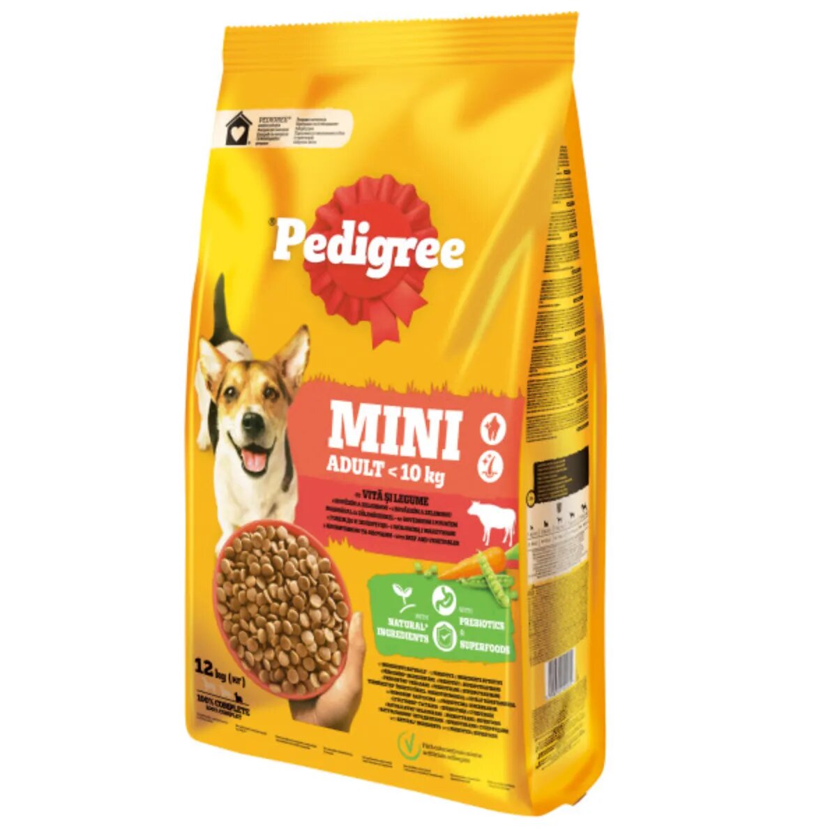 PEDIGREE Mini Adult XS-S Vită și Legume hrană uscată câini 12kg