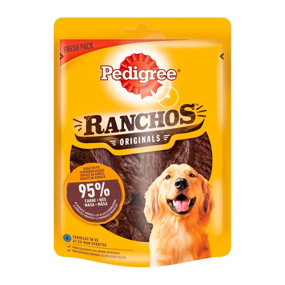 PEDIGREE Ranchos recompense câini fâșii uscate Pui 70g