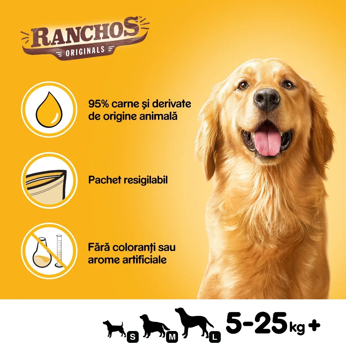 PEDIGREE Ranchos recompense câini fâșii uscate Vită 70g