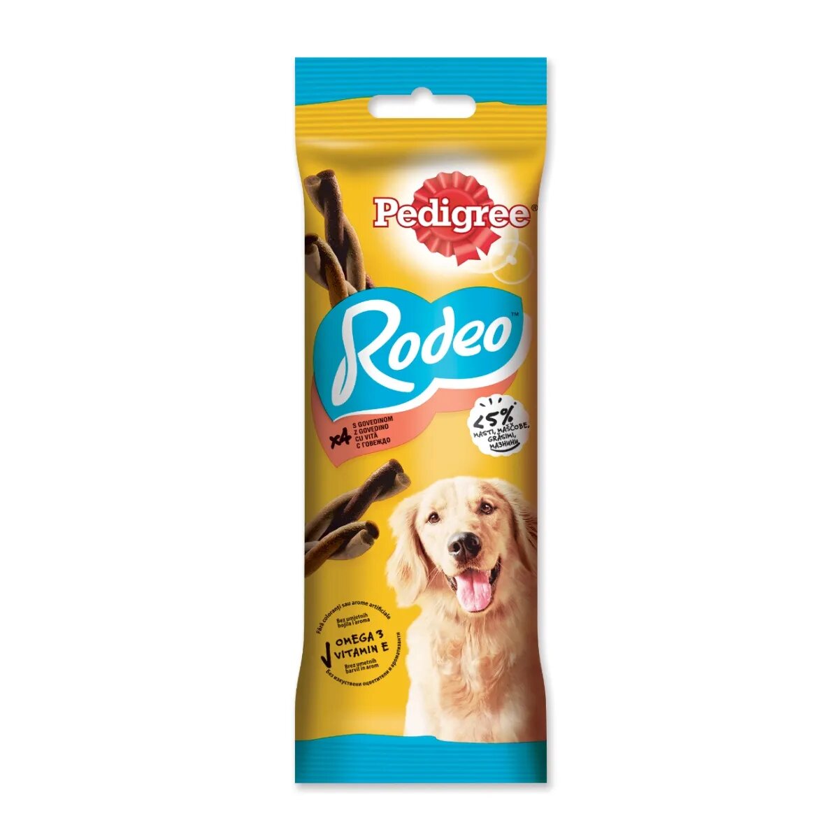 PEDIGREE Rodeo recompense câini batoane Vită 70g