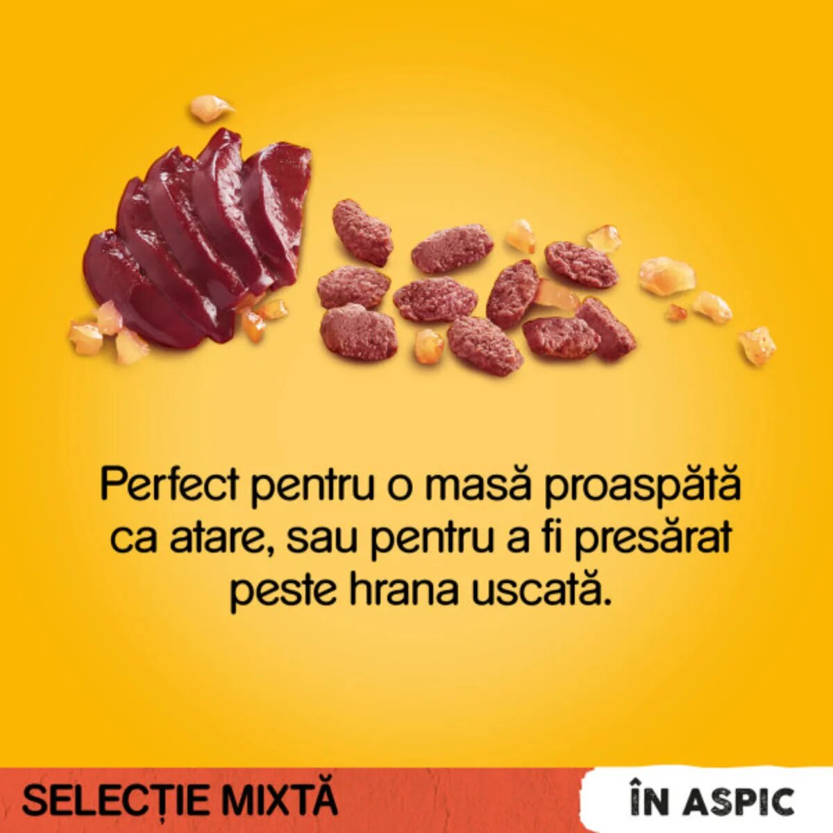 PEDIGREE Selectie Mixtă XS-XL Vită și Pasăre plic hrană umedă câini (în aspic) multipack 100g x 4buc