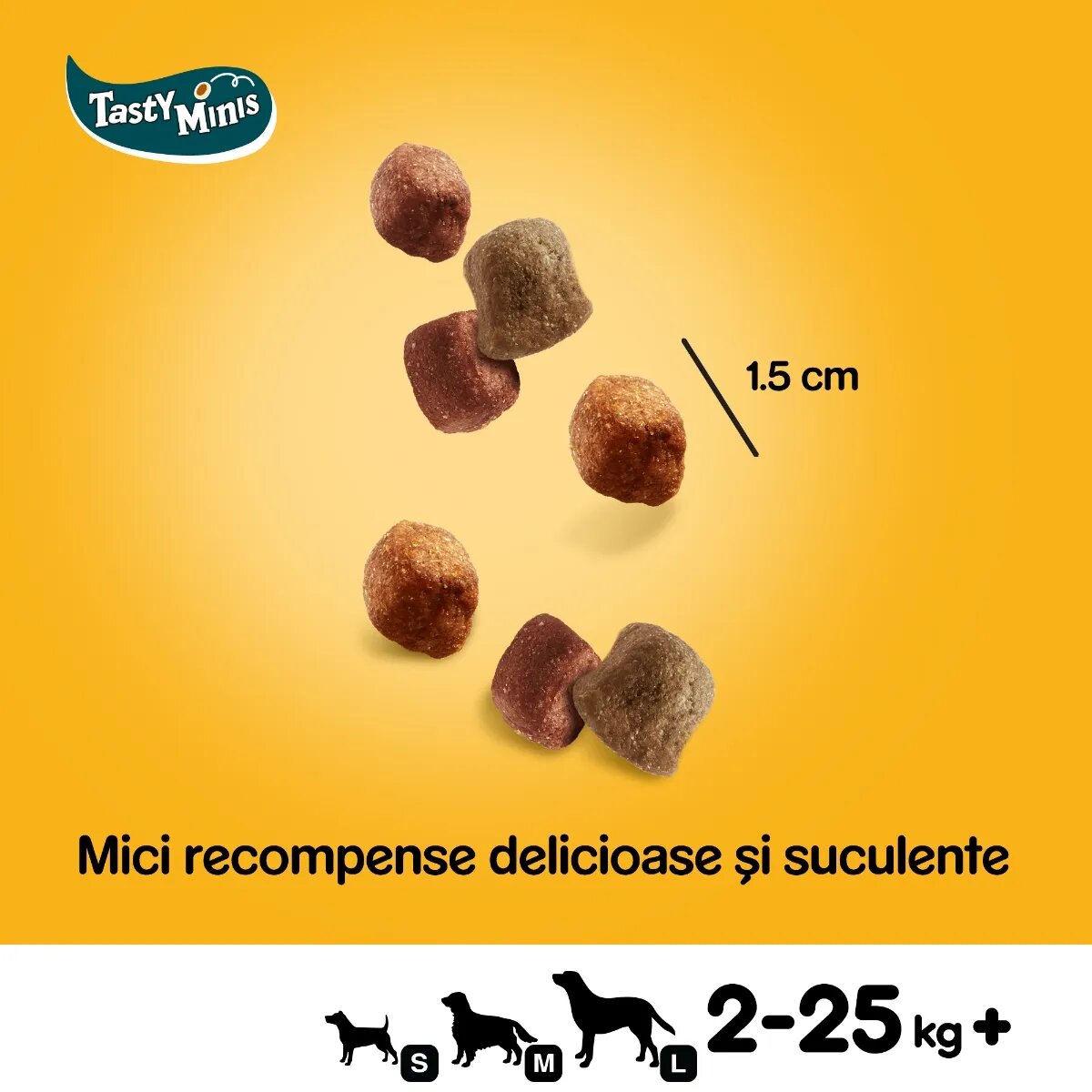 PEDIGREE Tasty Bites recompense câini cubulețe cu branză 130g