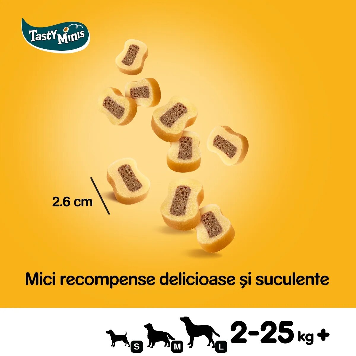 PEDIGREE Tasty Bites recompense câini feliuțe cu branză 155g