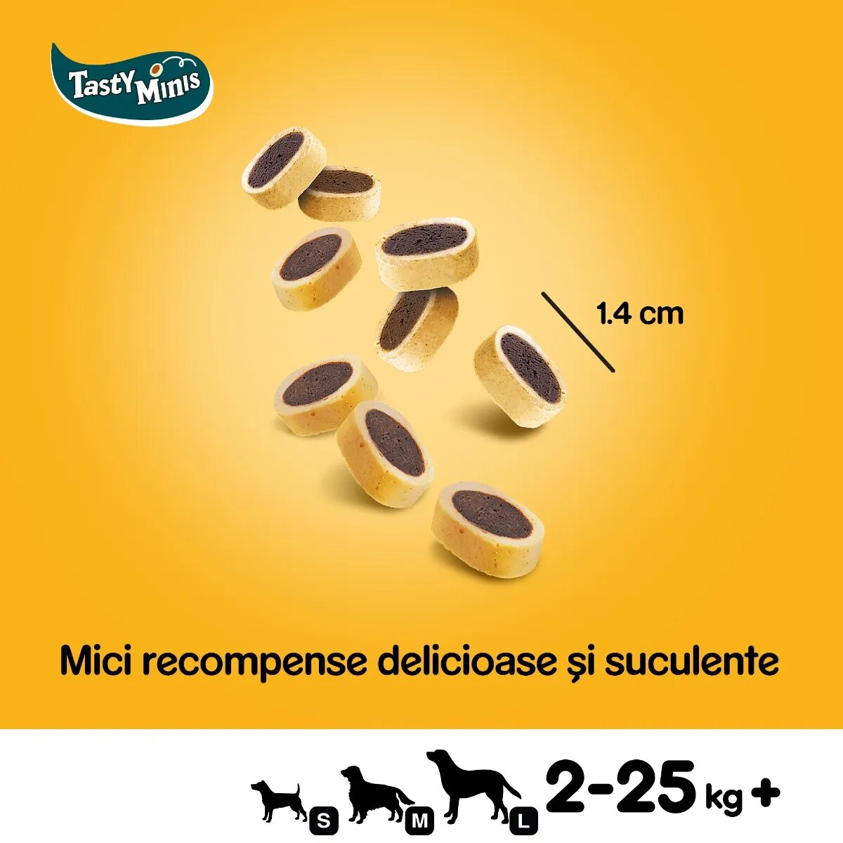 PEDIGREE Tasty Bites recompense câini pernițe cu branză 140g