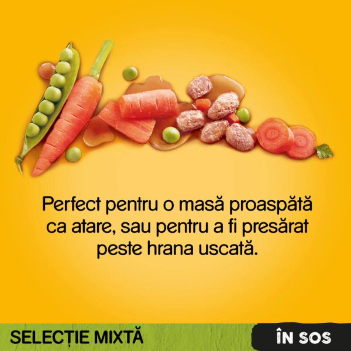 PEDIGREE XS-XL Vită și Pasăre plic hrană umedă câini (în sos) bax 400g x 13buc