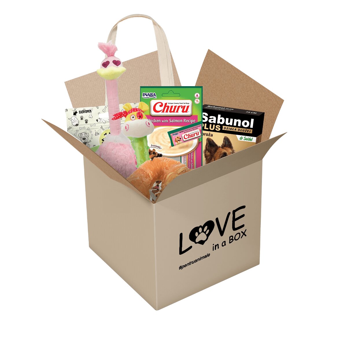 pentruanimale Love in a Box pentru Cainele Tau de Talie Mare Editie Limitata "Luna Iubirii"