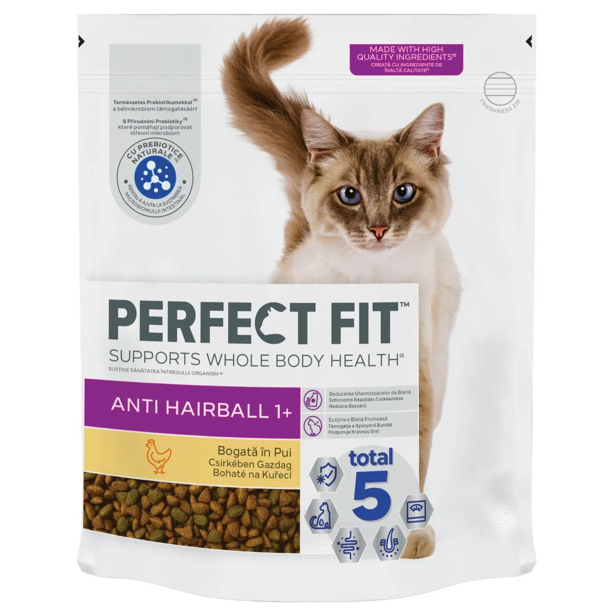 PERFECT FIT Anti Hariball 1+ Pui hrană uscată pisici limitarea ghemurilor de blană 1.4kg