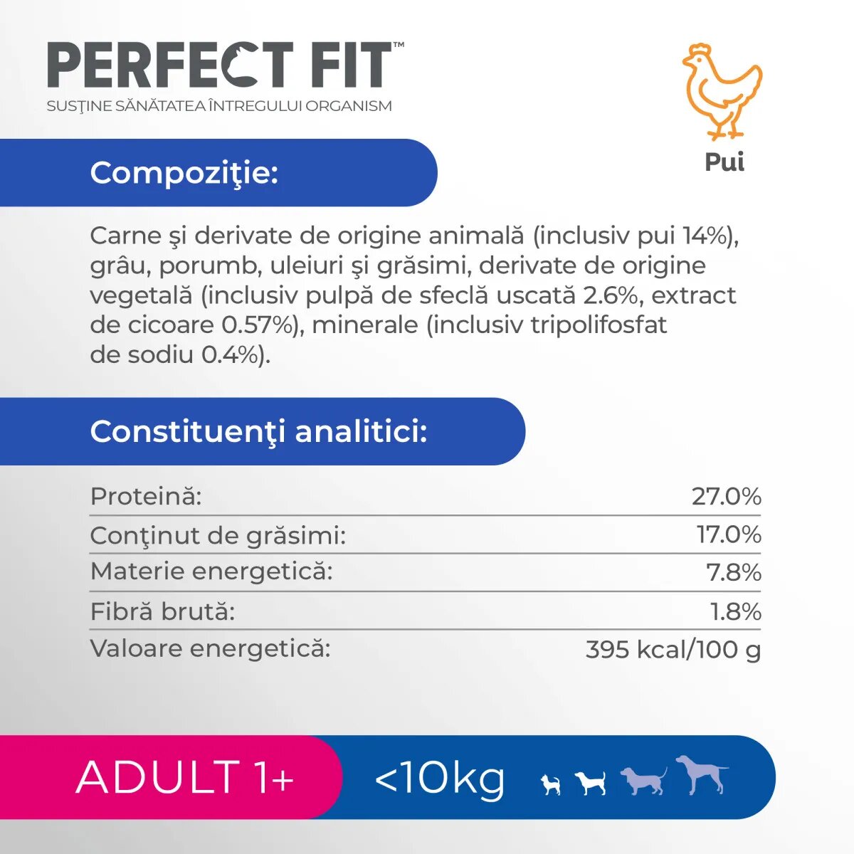 PERFECT FIT Dog Adult Small XS-S Pui hrană uscată câini 6kg