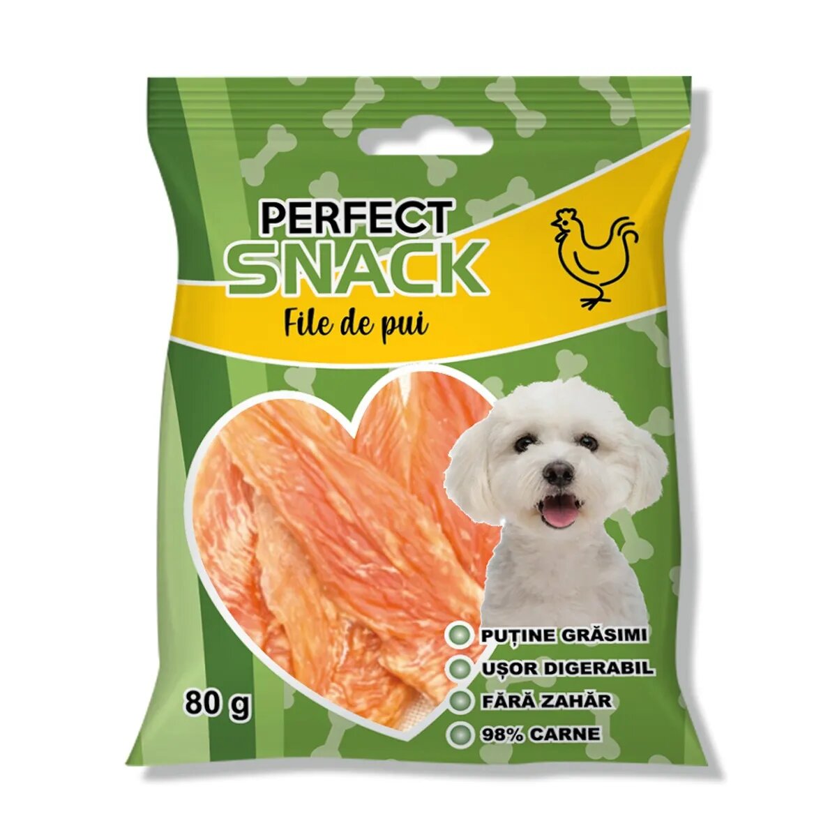 Perfect Snack File XS-XL Pui punguță recompense câini 80g