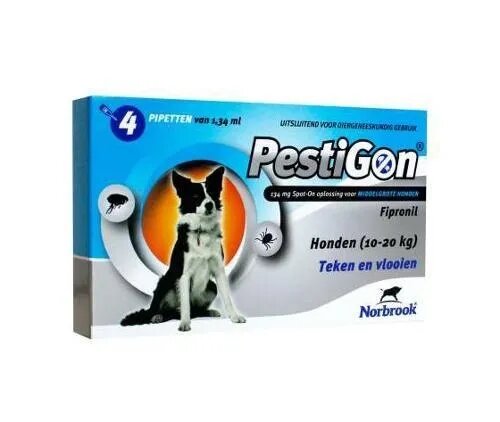 Pestigon Dog M 10-20 kg 4 pipete