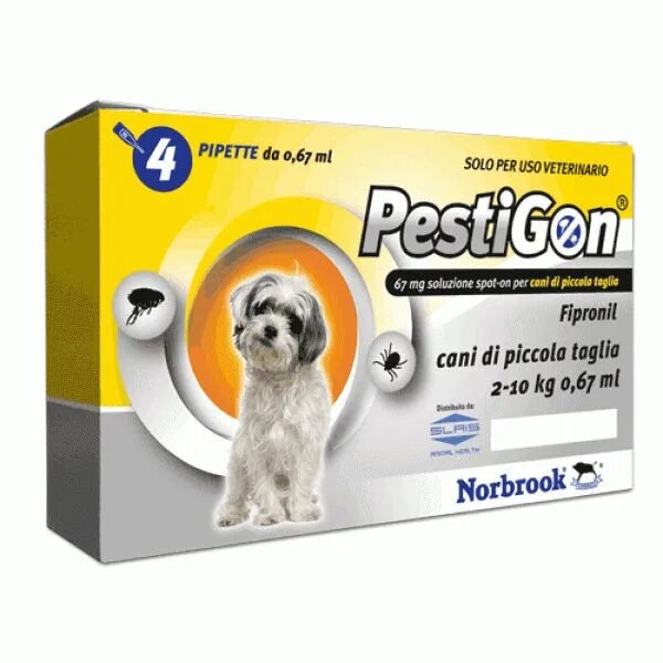 Pestigon Dog S 2-10 kg 4 pipete