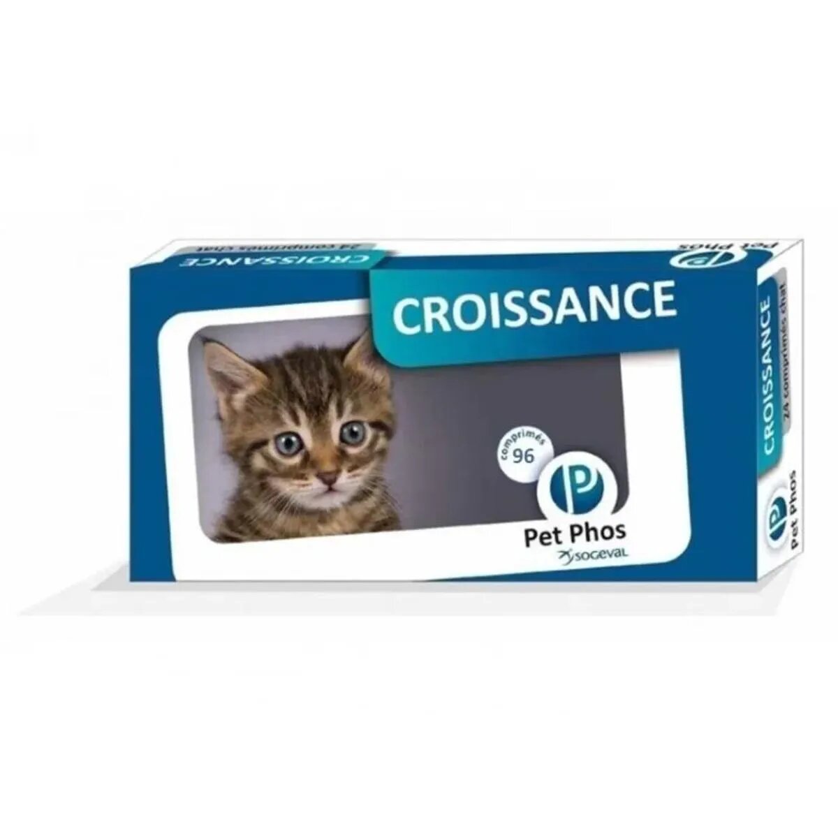 PET PHOS Felin Croissance supliment sistem osos pisici junior flacon 96 comprimate